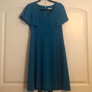 Calvin Klein turquoise dress